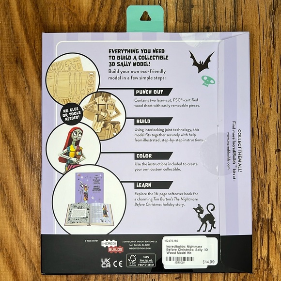 Incredibuilds Nightmare Before Christmas Sally Model Kit - Picture 9 of 9